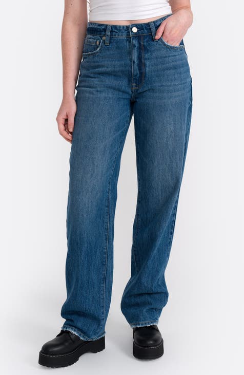 High Waist Straight Leg Jeans (Birch)