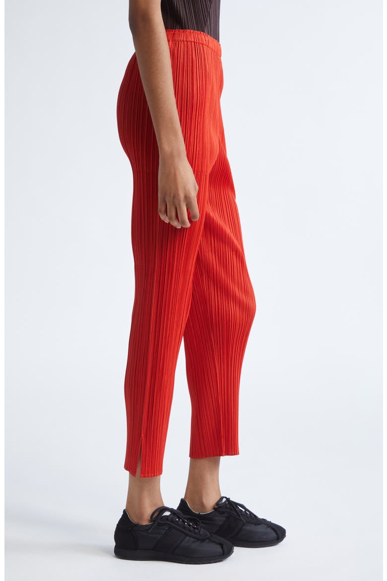 Monthly Colors July Pleated Pants, Alternate, color, BRIGHT RED