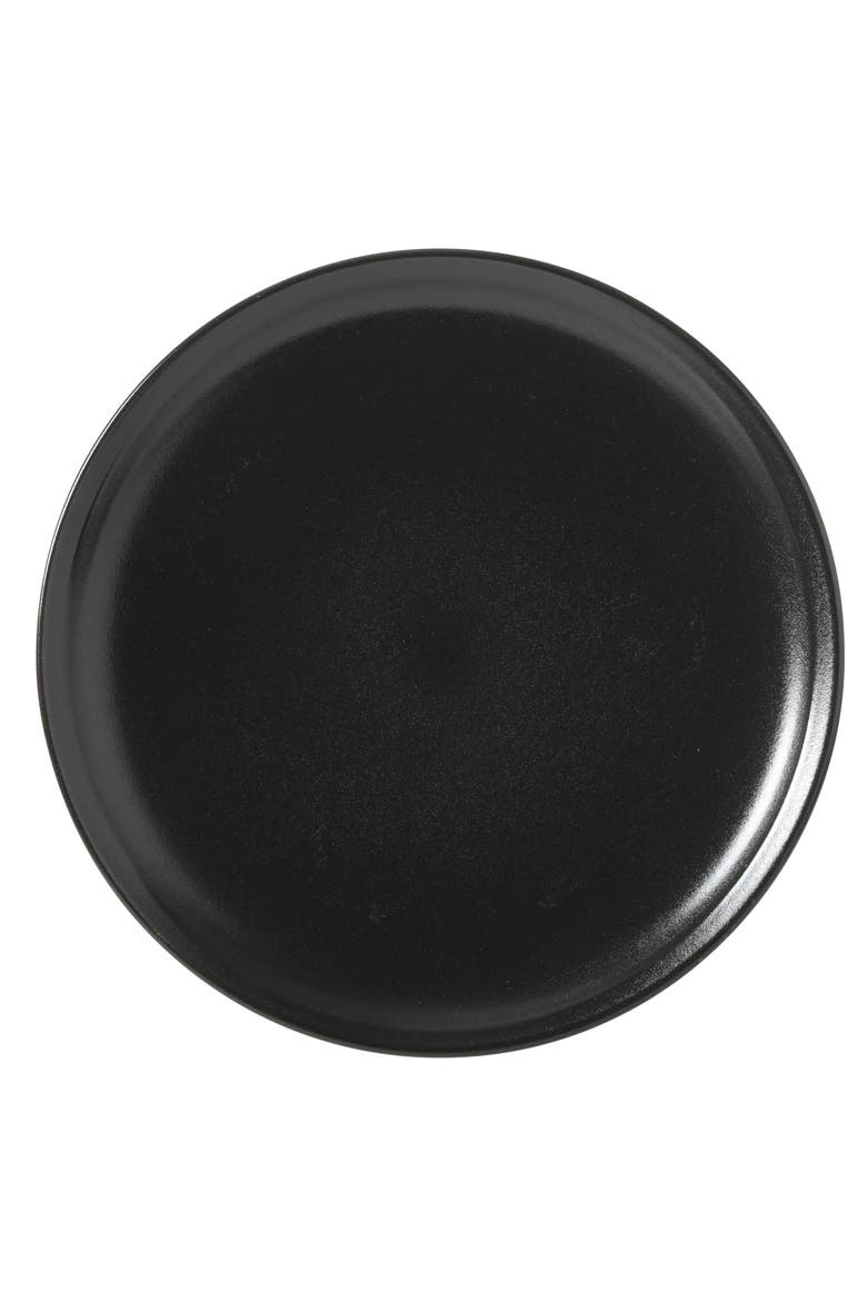 Beckett 16-Piece Matte Reactive Glaze Stoneware Dinnerware Set, Alternate, color, Black