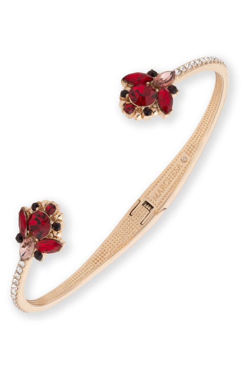 Magnificent Magnolia Floral Cuff Bracelet