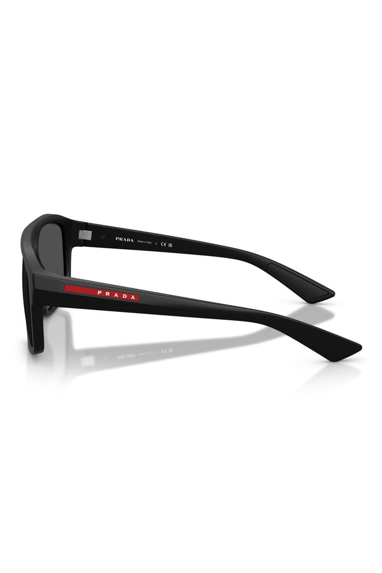 59mm Shield Sunglasses, Alternate, color, MATTE BLACK / DARK GREY