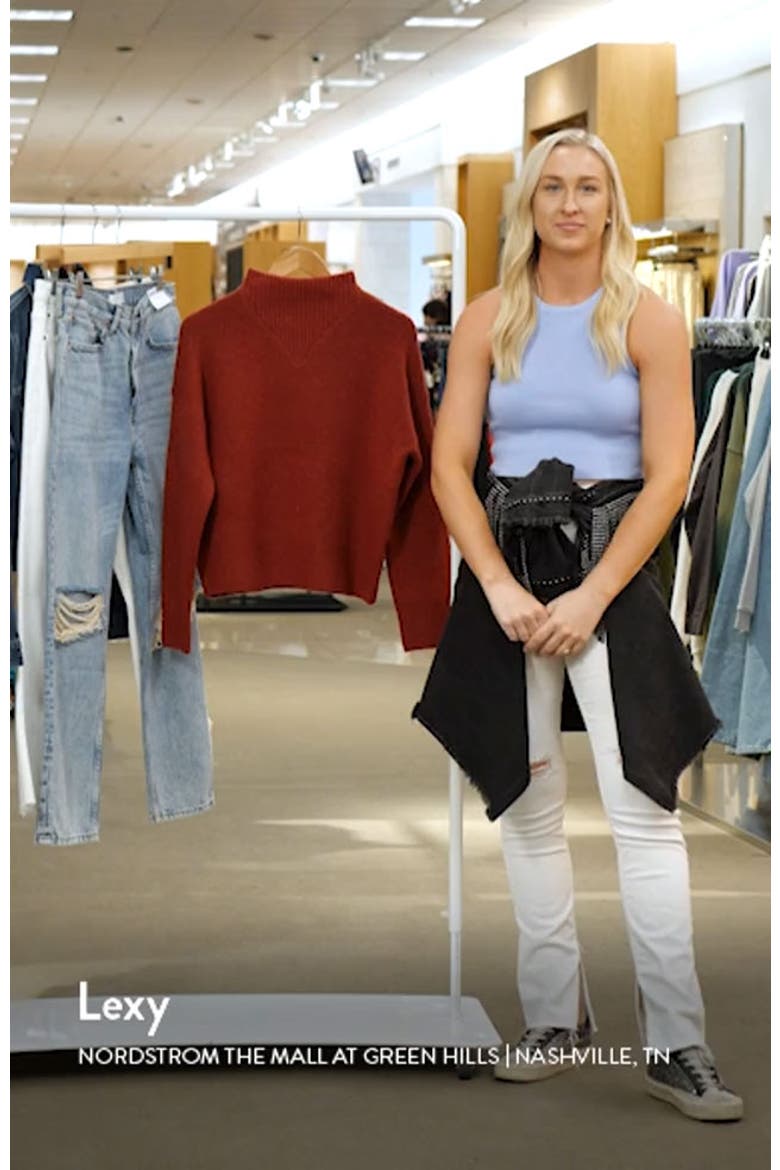 Dillon Mock Neck Pullover Sweater video