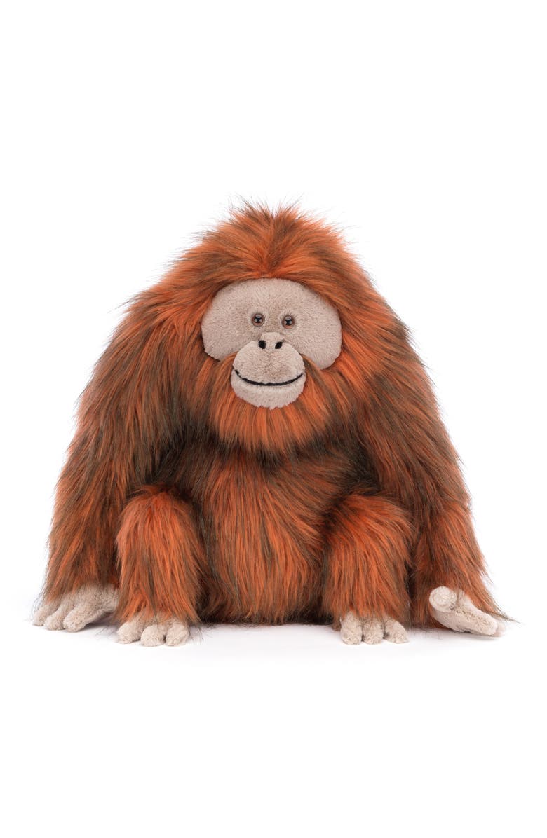 Jellycat Oswald Orangutan Stuffed Animal, Main, color,