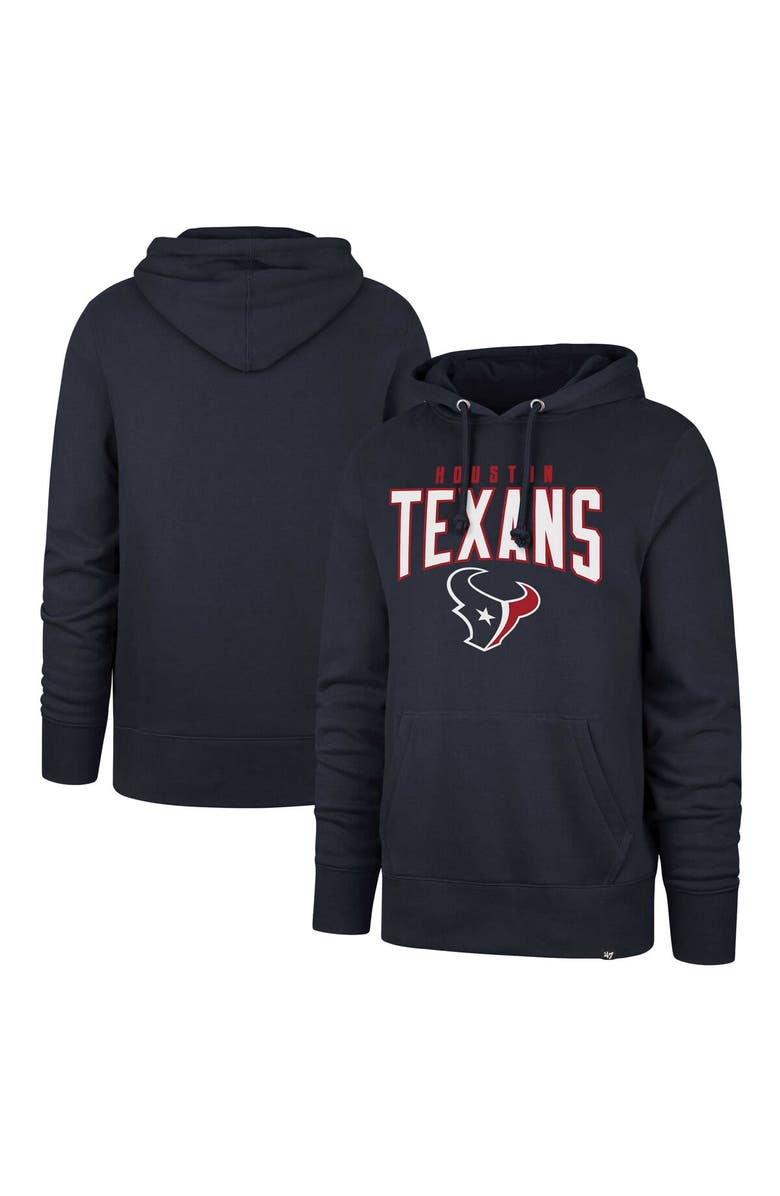 '47 Men's '47 Navy Houston Texans Headline Pullover Hoodie, Main, color, Navy