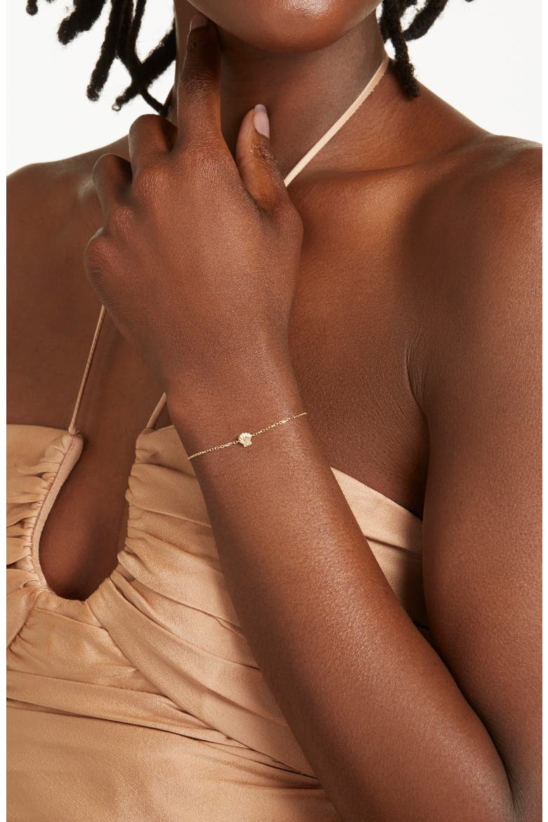 Shell Bracelet, Alternate, color, YELLOW GOLD