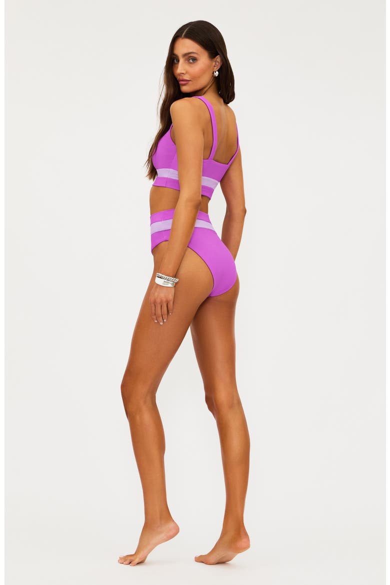 Heidi High Rise Bikini Bottoms, Alternate, color, LAVENDER