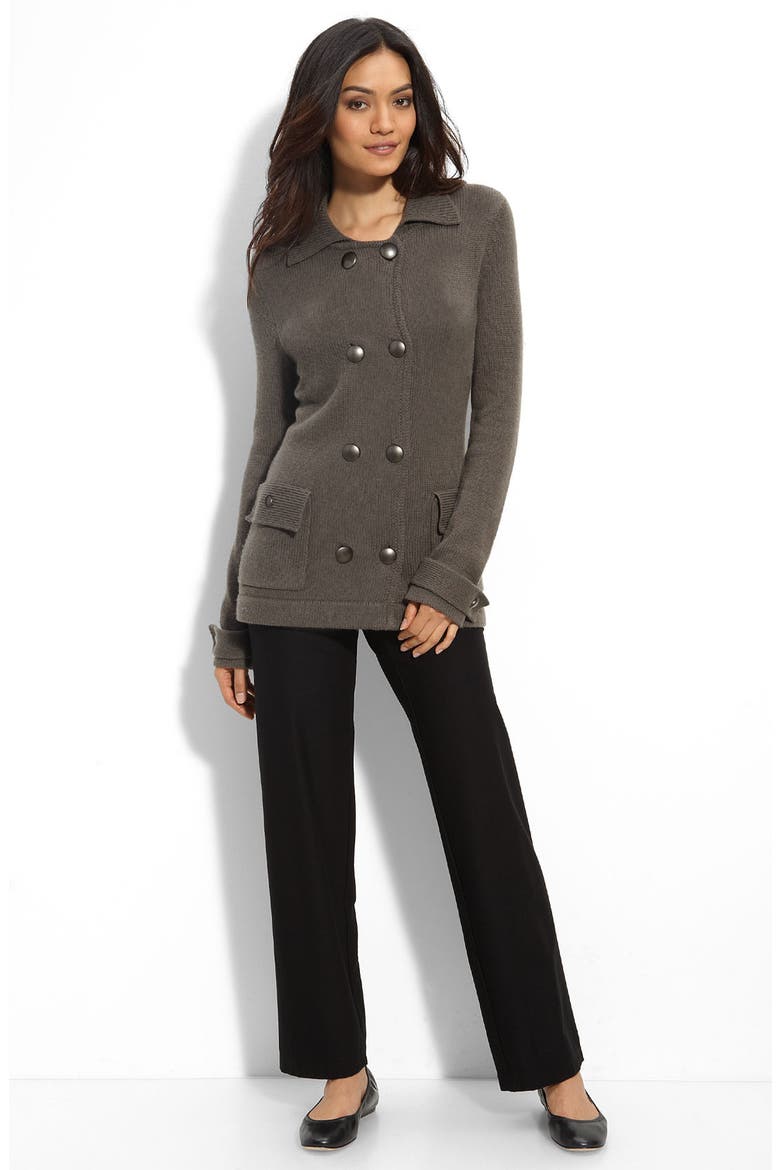 Wool & Cashmere Military Cardigan, Alternate, color, LODEN