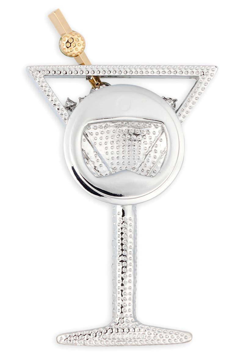 Martini Bottle Opener Ornament, Alternate, color, CLEAR