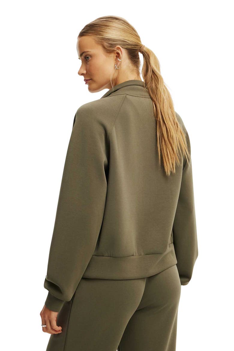 Women's Active Ultimate Soft Funnel Neck Jacket, Alternate, color, Cuteility Green