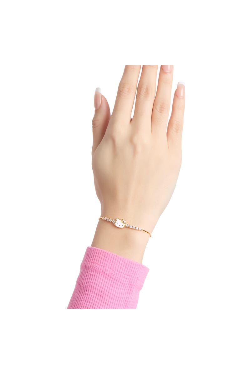 Hello Kitty SALLY ROSE 925 YG PLT CZ HELLO KITTY LARIAT BRACELET, Alternate, color, 