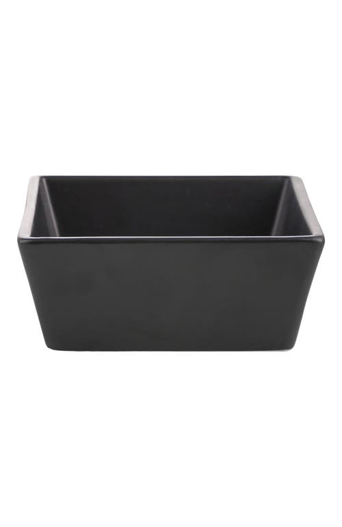 Stone Lain Grace Stoneware 4-piece Bowl Set In Black