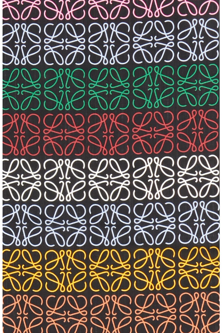 Monogram Stripe Scarf, Alternate, color, MULTICOLOR/ BLACK