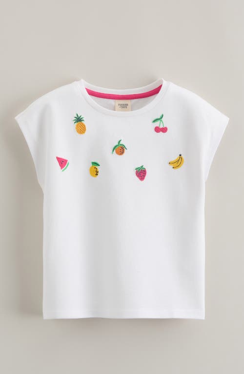 Tucker + Tate Kids' Fruit Embroidered Cotton T-shirt In White