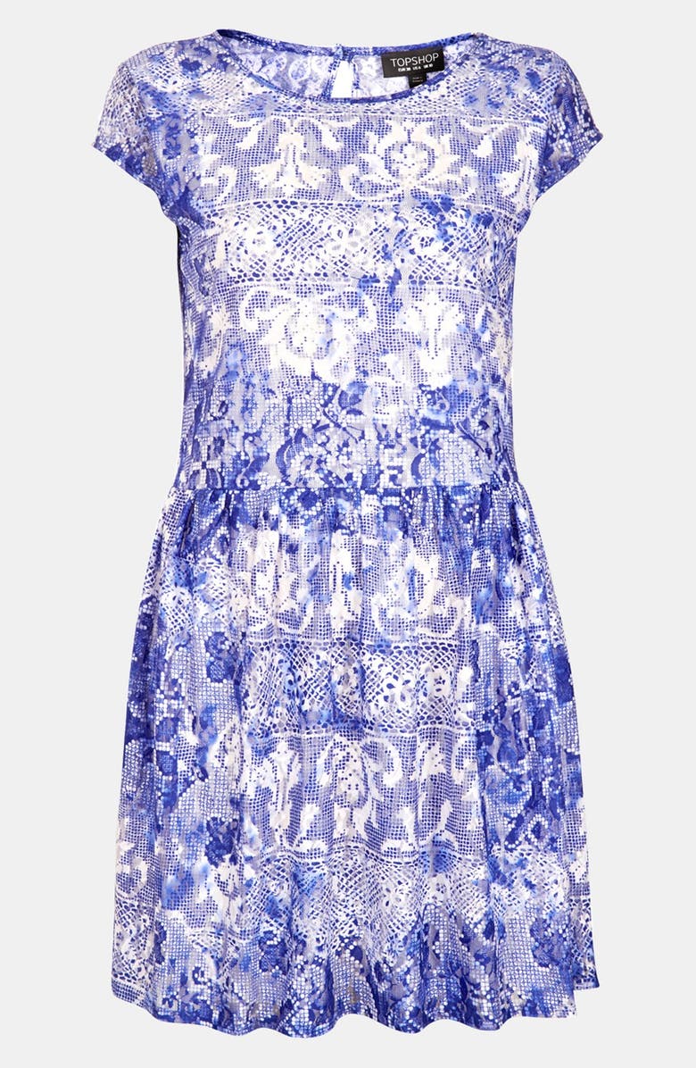 Topshop 'China Lace' Dress, Alternate, color, 