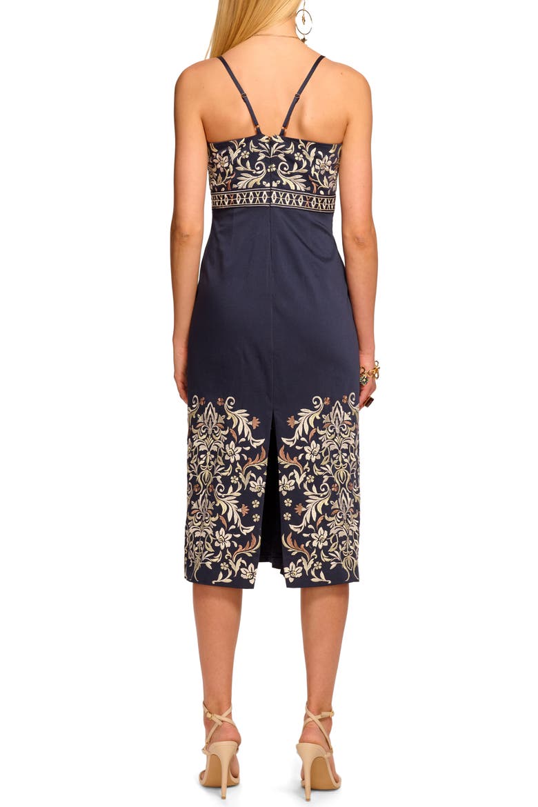 Constanza Embroidered Detail Stretch Cotton Dress, Alternate, color, NEUTRAL PLAYA