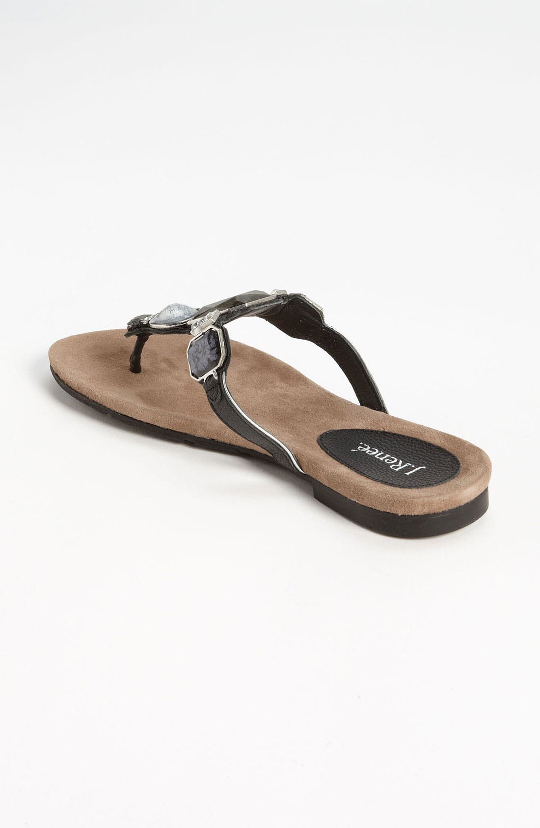 'Jasper' Sandal, Alternate, color, BLACK