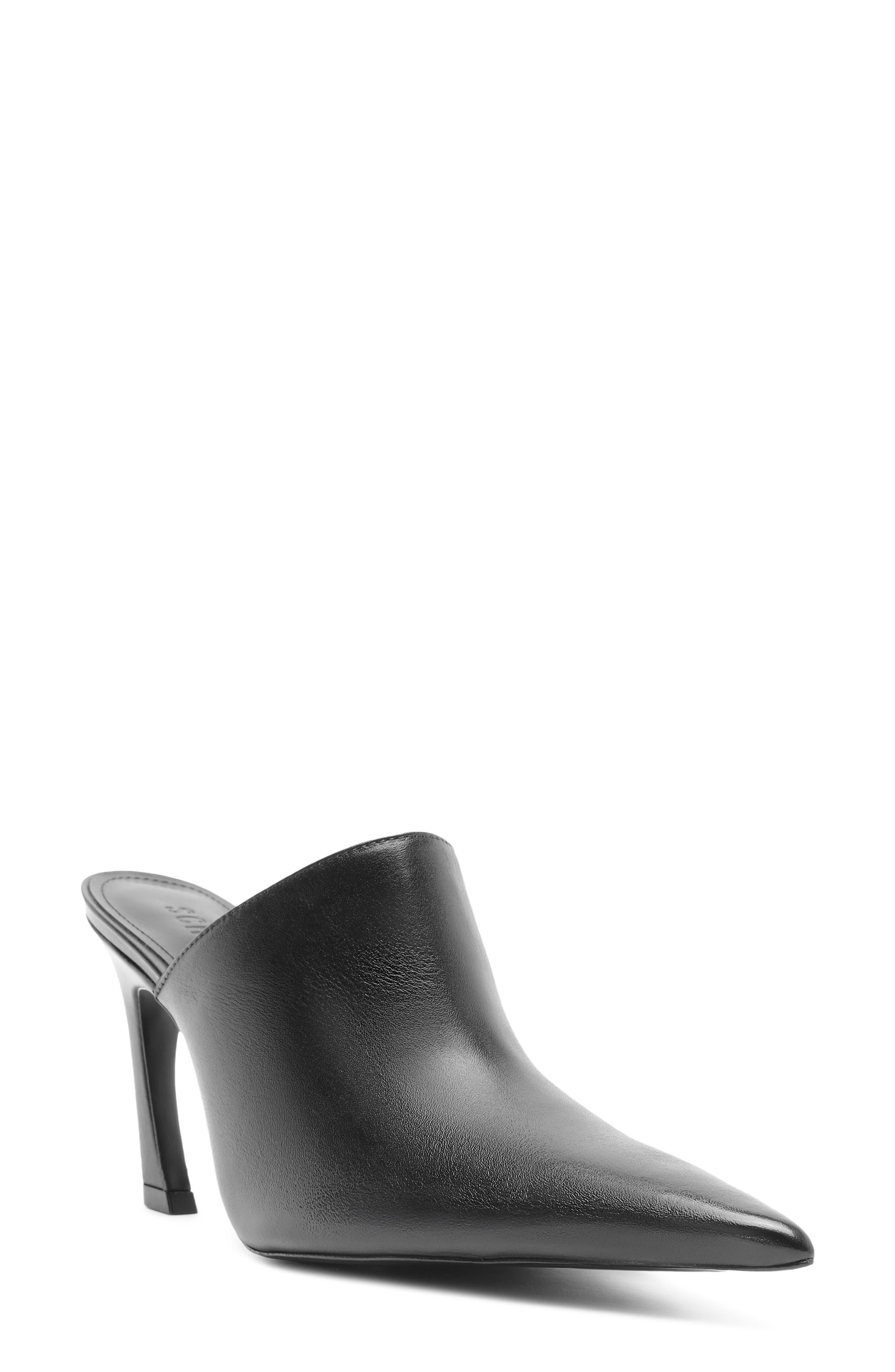 Lexi Pointed Toe Mule, Main, color, BLACK