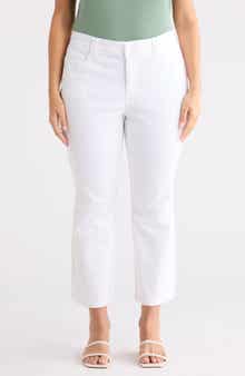 Democracy Scalloped Crop Flare Jeans