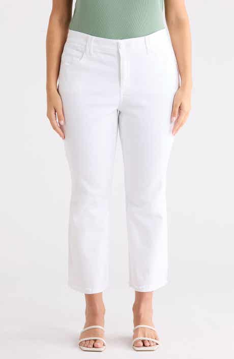 Democracy Scalloped Crop Flare Jeans
