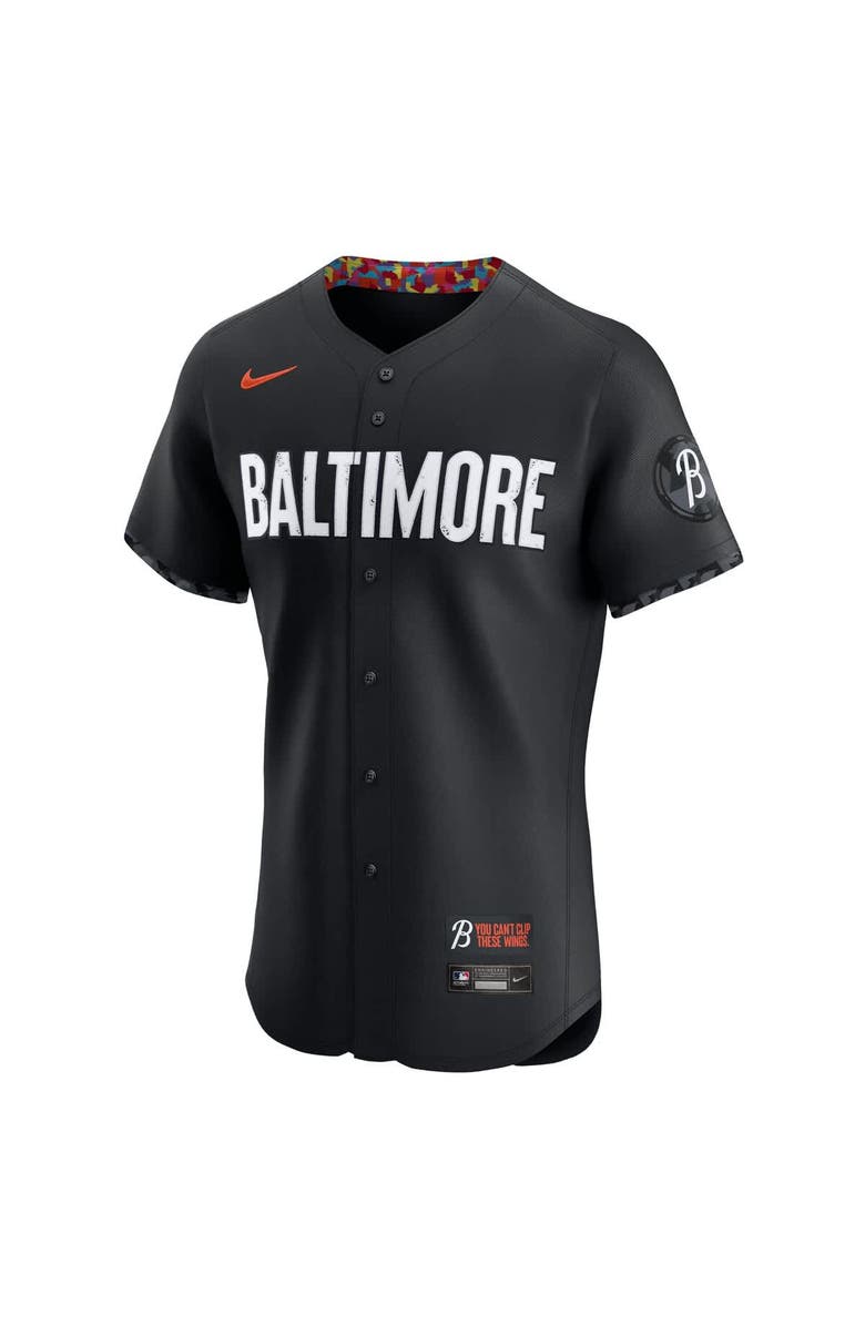 Nike Men's Nike Cedric Mullins Black Baltimore Orioles City Connect Elite Player Jersey, Alternate, color, 
