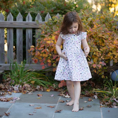 Worthy Threads Girls Ruffle Sleeve Dress In 90s Toys