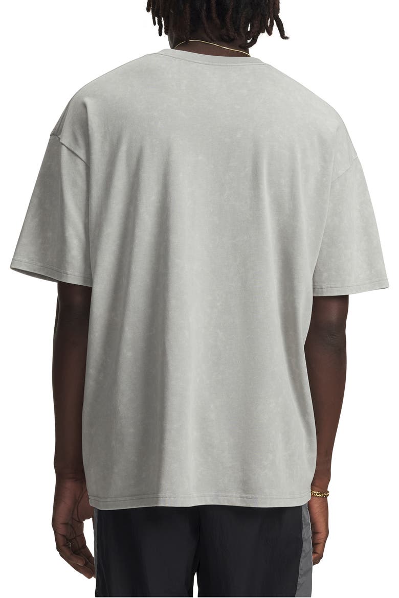 UA Logo Patch Oversize T-Shirt, Alternate, color, TITANIUM