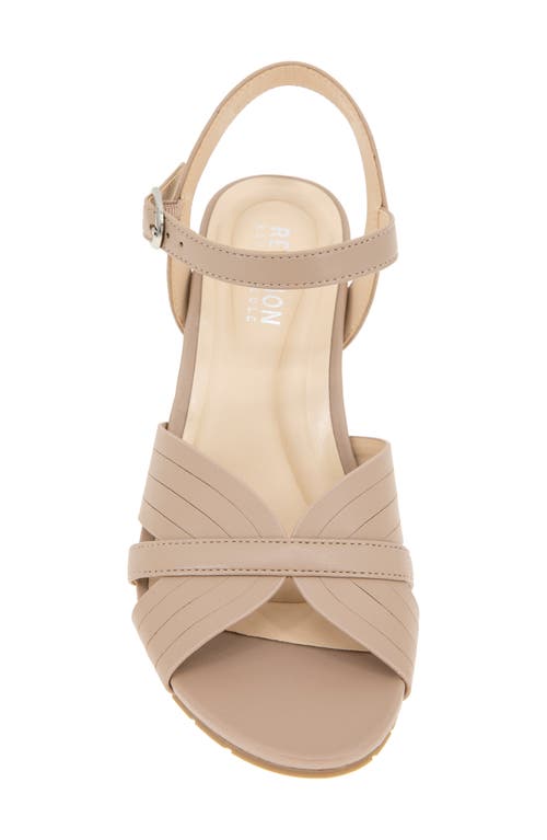 Reaction Kenneth Cole Gomi Wedge Sandal In Chai