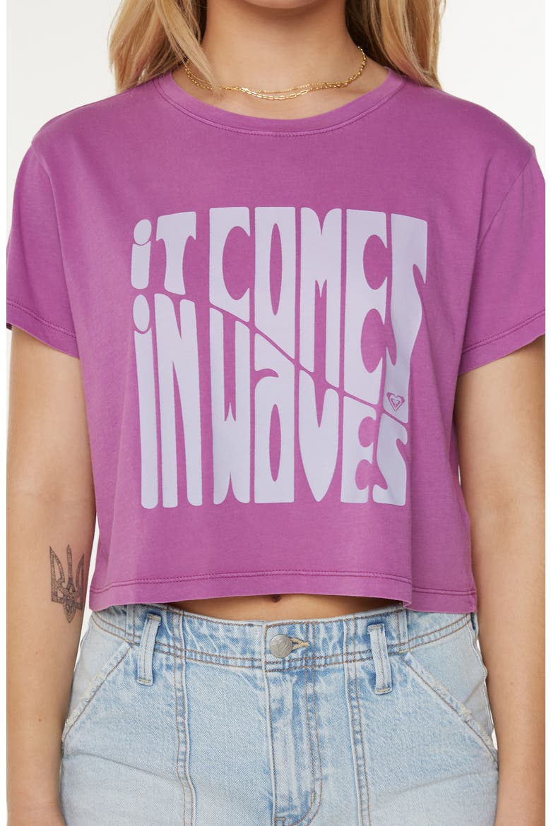 Comes in Waves Graphic Baby Tee, Alternate, color, STRIKING PURPLE COMES IN WAVES