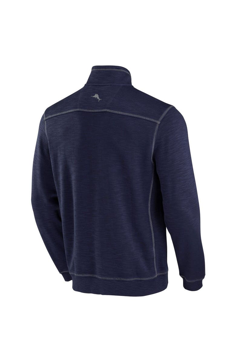 Tommy Bahama Men's Tommy Bahama Navy Jackson State Tigers Sport Tobago Bay Tri-Blend Half-Zip Jacket, Alternate, color, Navy