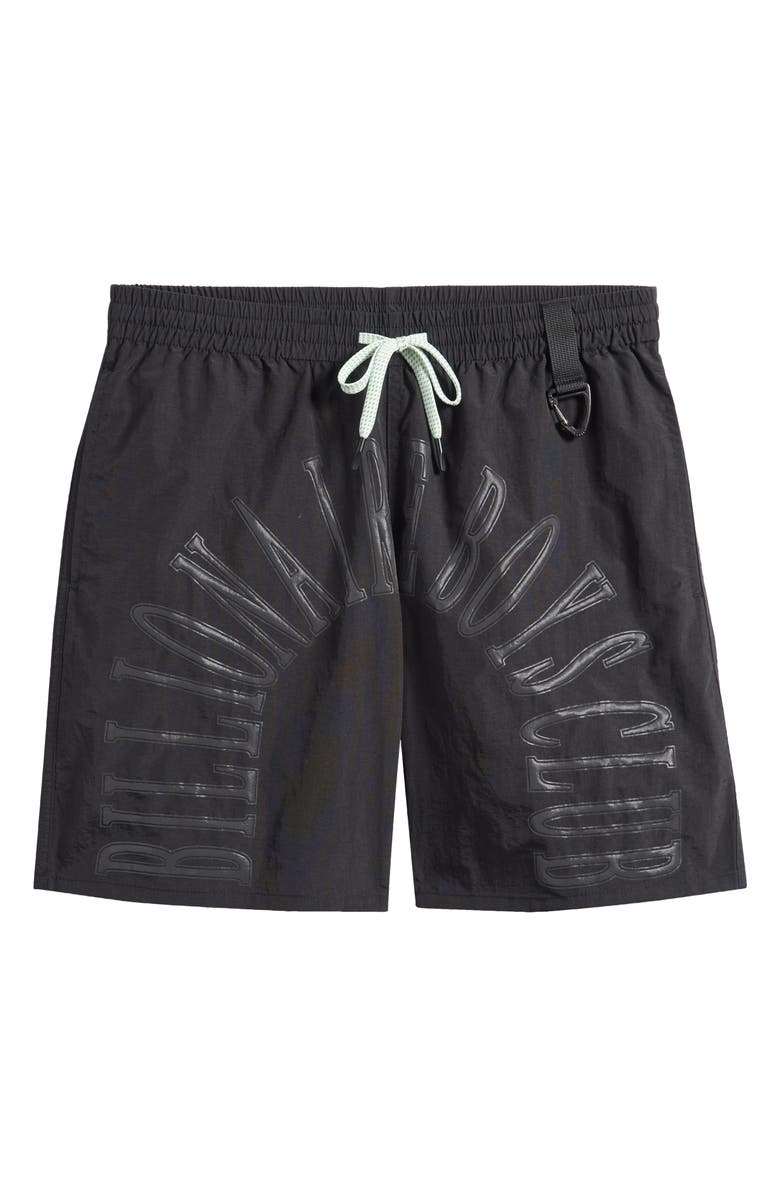 Billionaire Boys Club BB Sunrise Drawstring Nylon Shorts, Alternate, color, Black