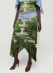 Tyler McGillivary Ursula Fountain Jersey Convertible Tube Dress