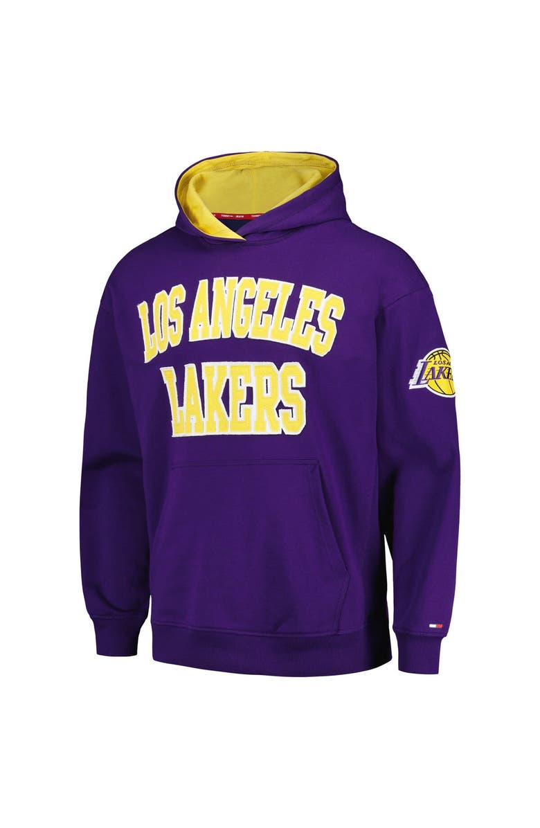 TOMMY JEANS Men's Tommy Jeans Purple Los Angeles Lakers Greyson Pullover Hoodie, Alternate, color, Purple