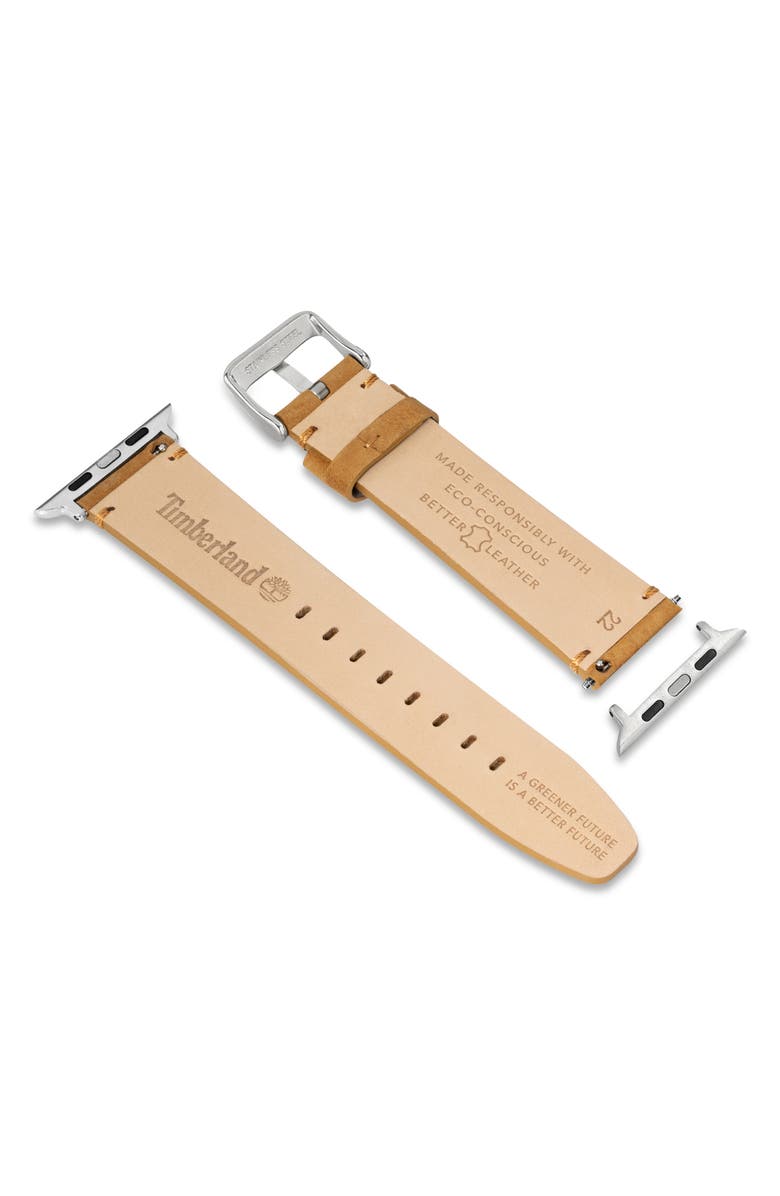 Timberland Leather Apple Watch<sup>®</sup> Watchband, Alternate, color, Camel
