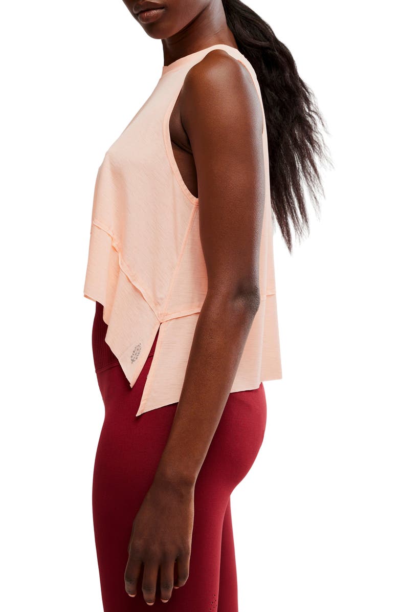 Free People FP Movement Tempo Tank Top, Alternate, color, Pastel Peach