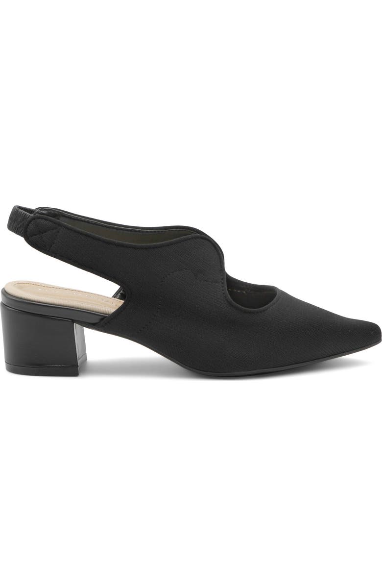 Adrienne Vittadini Goldie Slingback Pump, Alternate, color, Black Knit