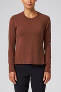 Franne Golde Structured Knit Long Sleeve Tee