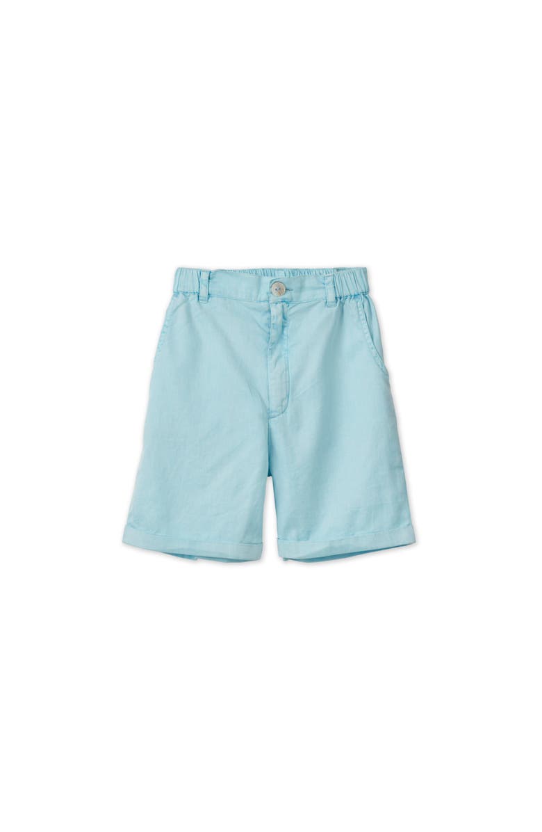 Vild House of Little Organic Cotton Woven Bermuda Shorts, Main, color, Sky Blue