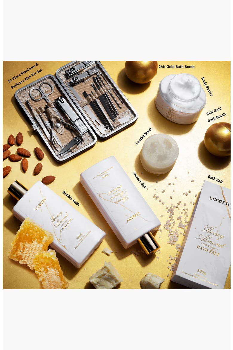 31pc Aromatherapy Self Care Kit, Alternate, color, White / Gold