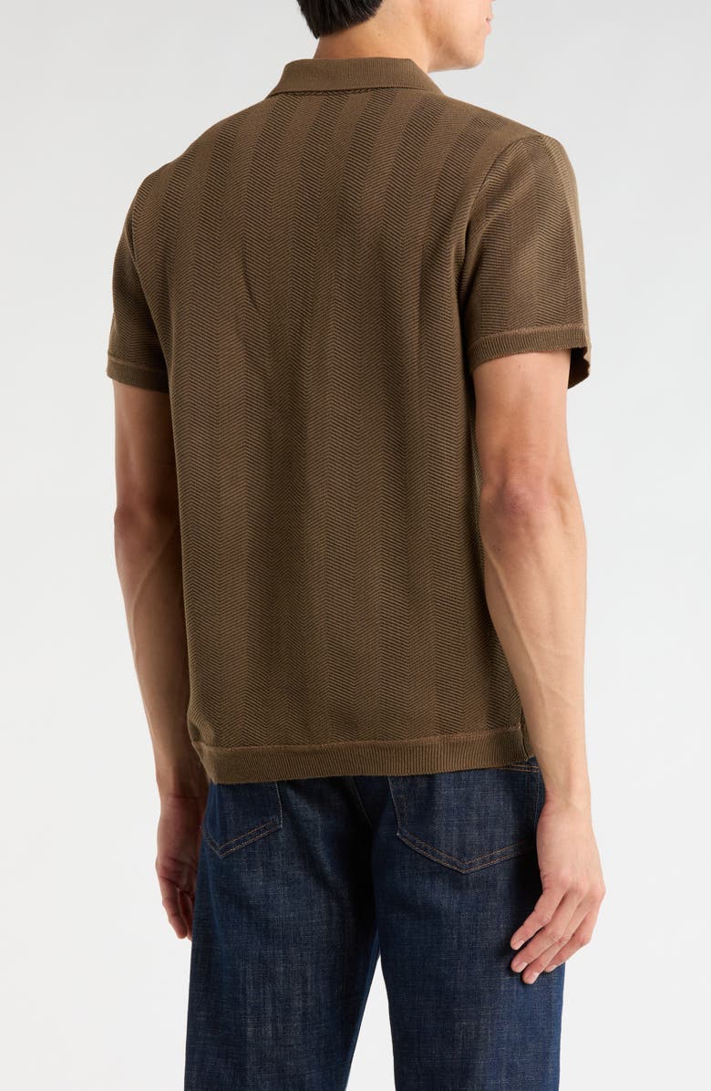 Buffalo Jeans Webrews Johnny Collar Knit Polo, Alternate, color, Dark Mink Mix