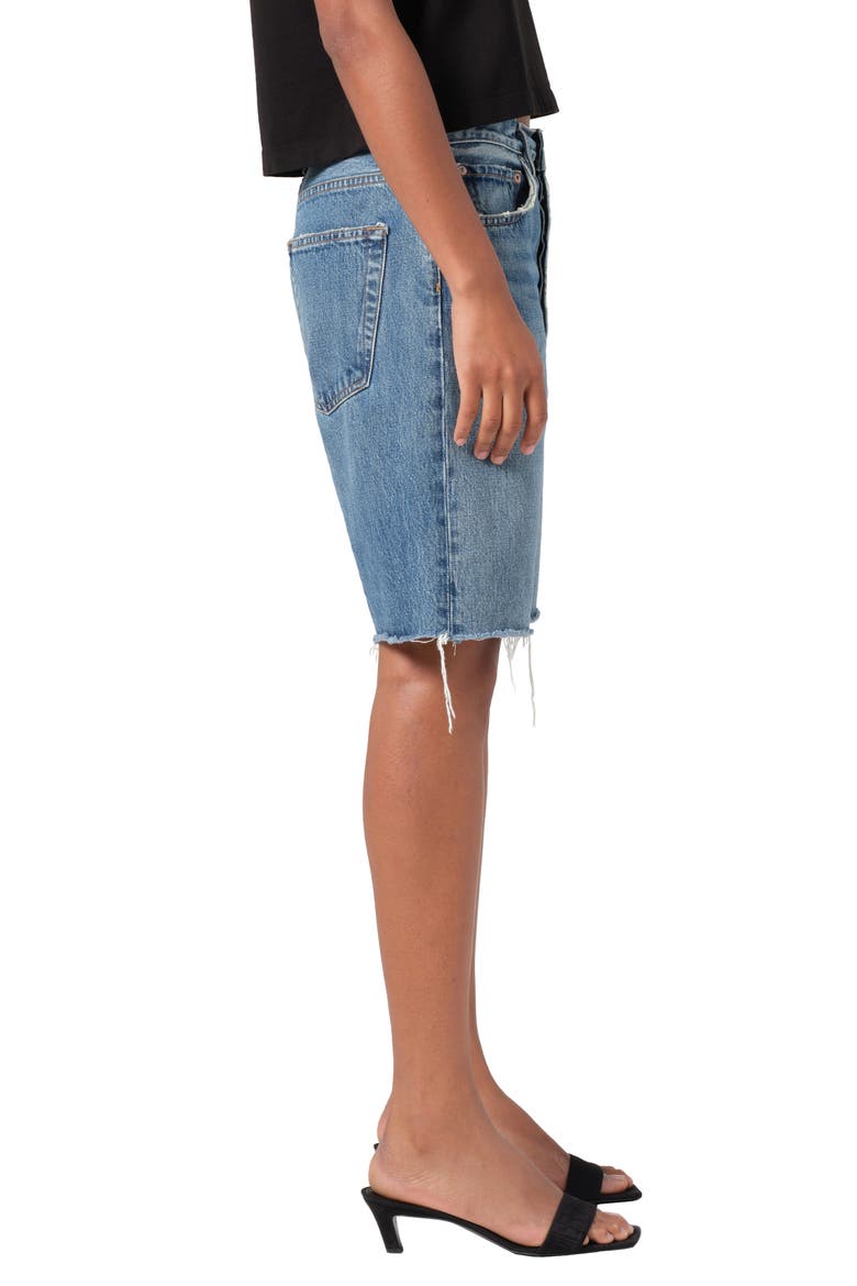 '90s Long Cutoff Denim Shorts, Alternate, color, RUIN (MD VINT IND CUT)