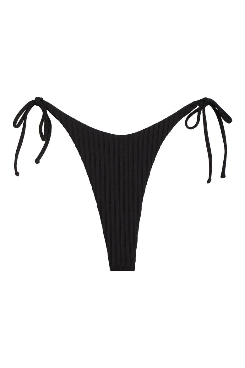 Premium Surf Bare Bikini Bottoms, Alternate, color, BLACK