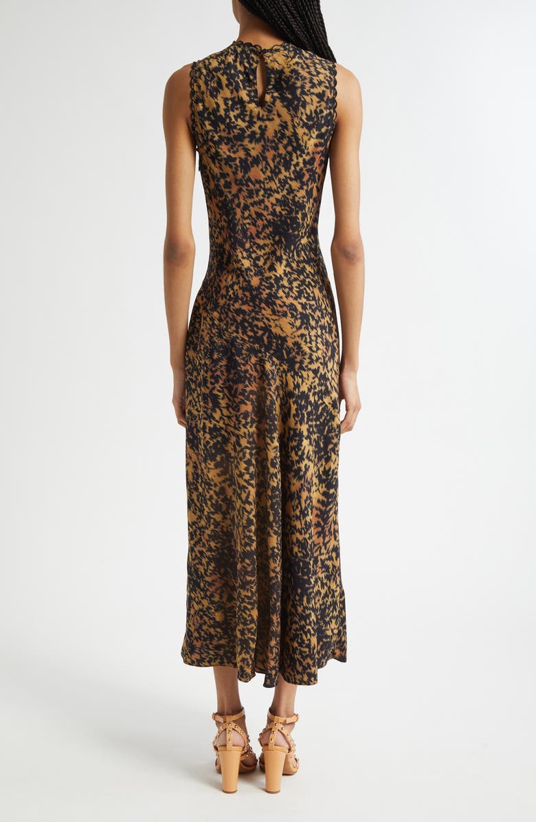 Ulla Johnson Clea Abstract Print Bias Cut Dress, Alternate, color, Savannah