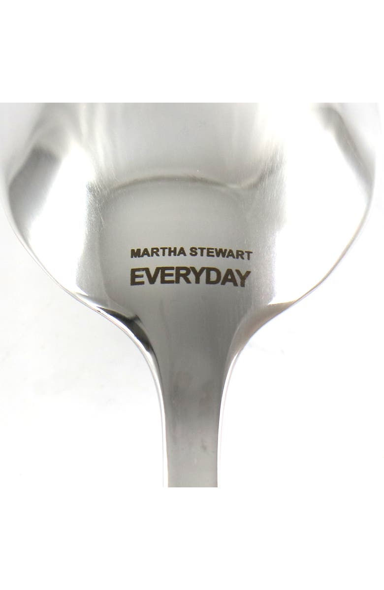 MARTHA STEWART 8 Piece Stainless Steel Dinner Spoon Set, Alternate, color, Silver
