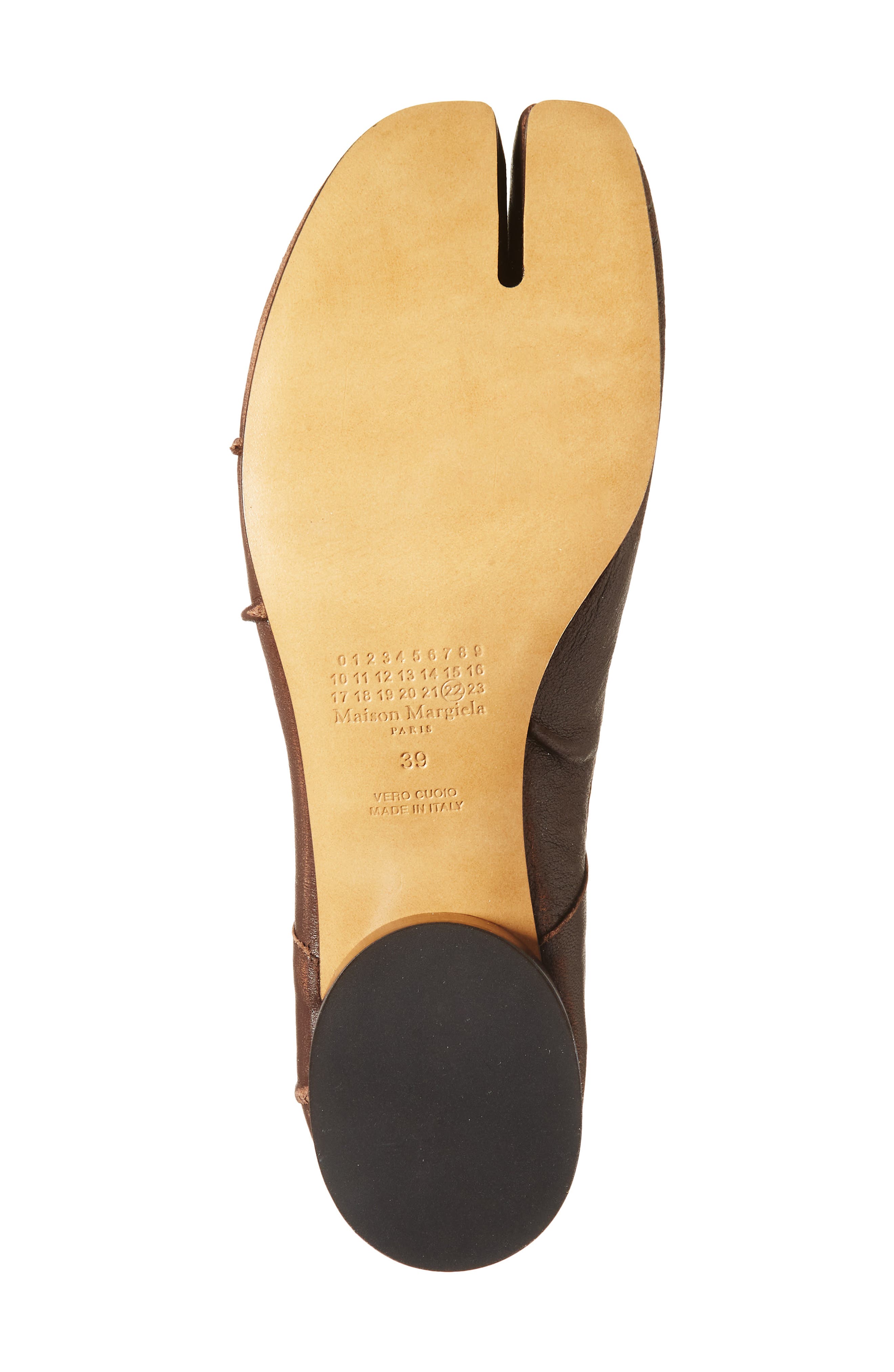 Maison Margiela Tabi Ballerina Pump, Alternate, color, Moka