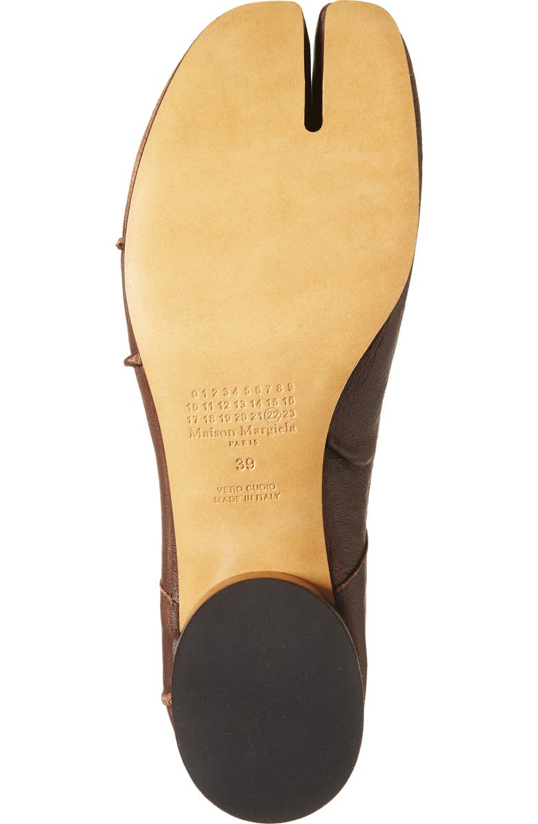 Maison Margiela Tabi Ballerina Pump, Alternate, color, Moka