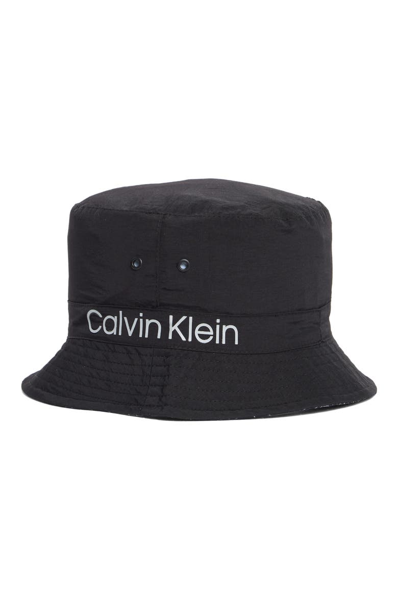 Logo Bucket Hat, Main, color, BLACK