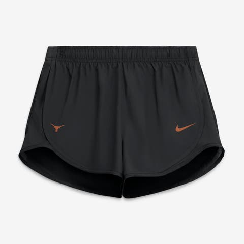 Women's Nike Black Texas Longhorns Tempo Mid-Rise Dri-FIT Shorts