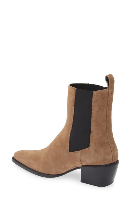 Rag & Bone Joni Suede Chelsea Booties In Cmlblksd