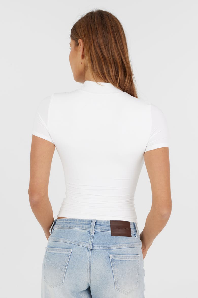 Madeleine Tee, Alternate, color, White