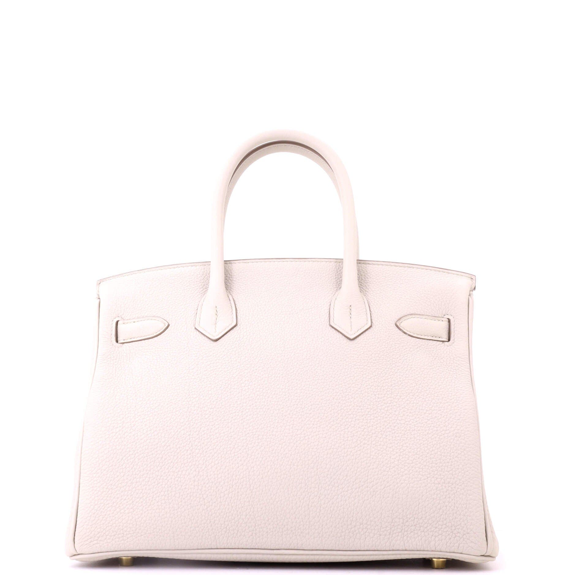 Pre-Owned Hermes Birkin Handbag Light Togo with Gold Hardware 30, Alternate, color, Beton